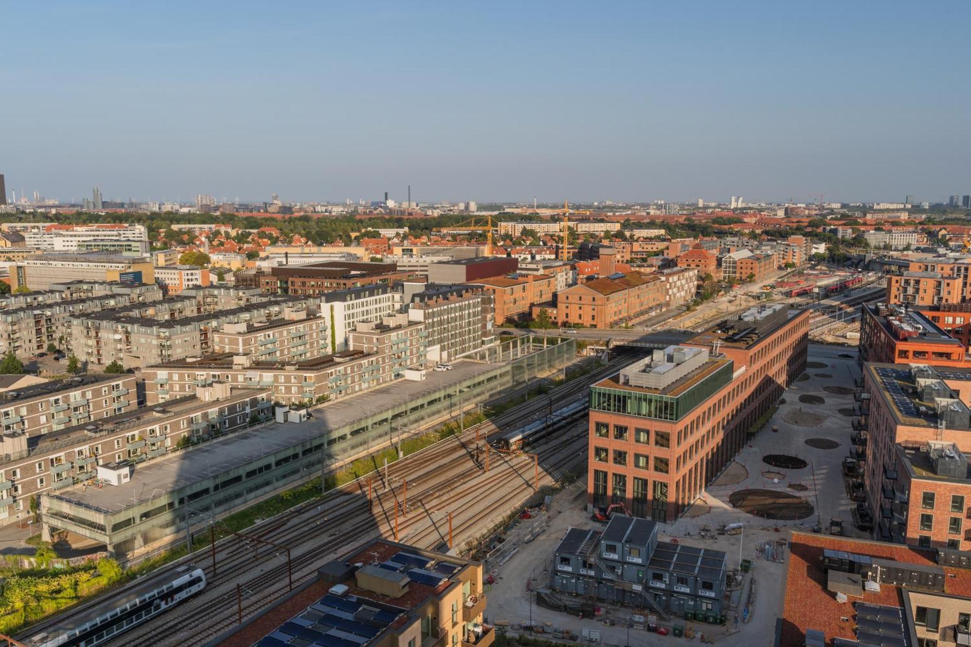 Appartement View From The 18th Floor Over Whole Of Copenhagen.