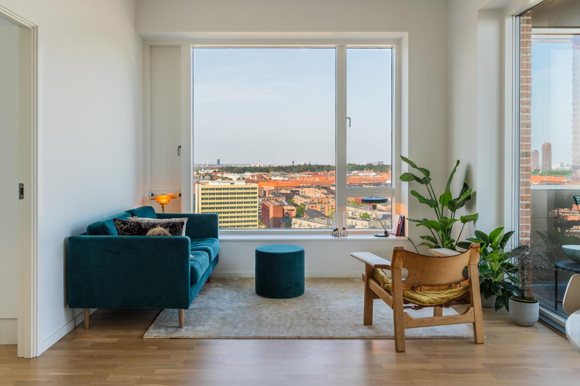 View From The 18th Floor Over Whole Of Copenhagen. * Copenhague